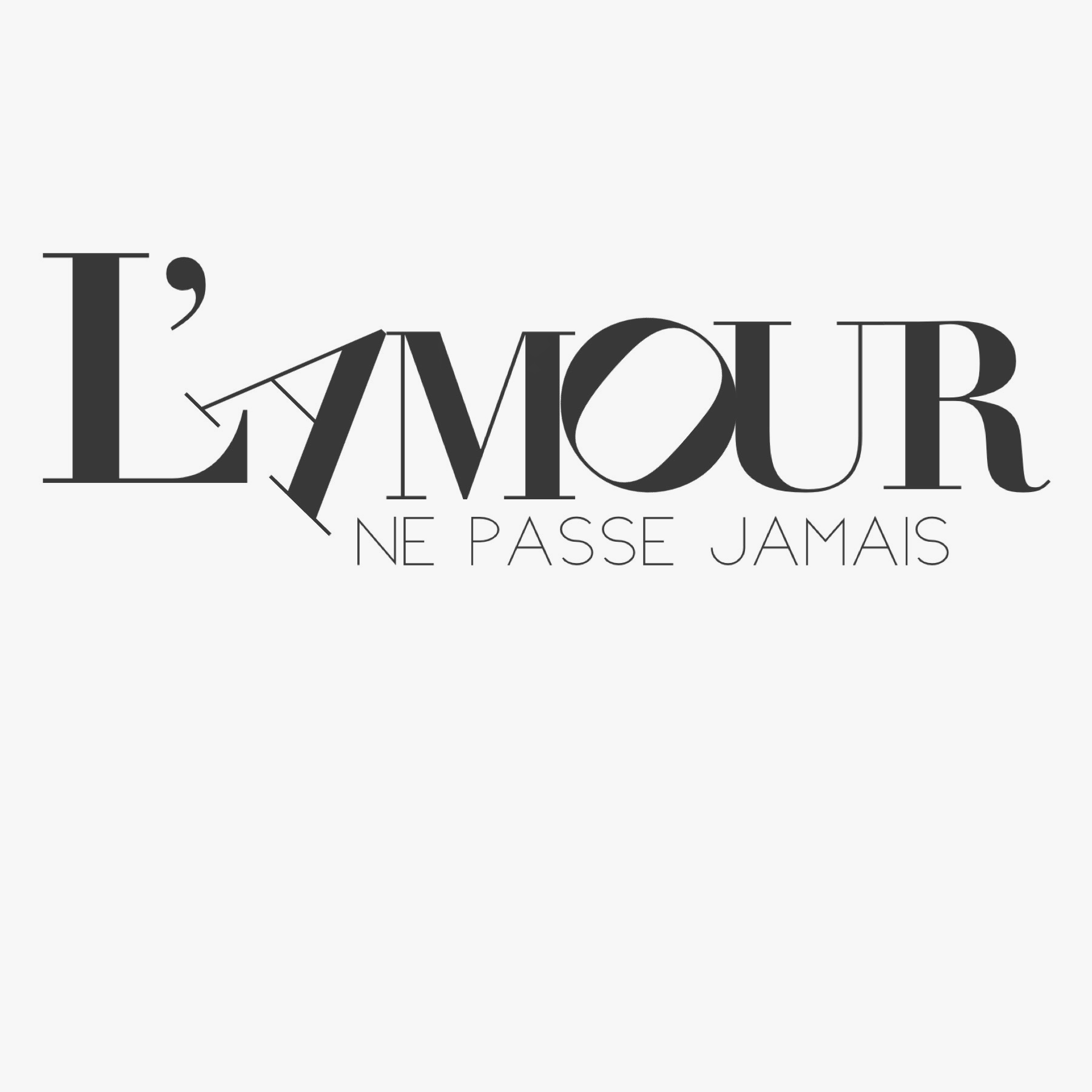 Graphisme de “l’Amour ne passe jamais”